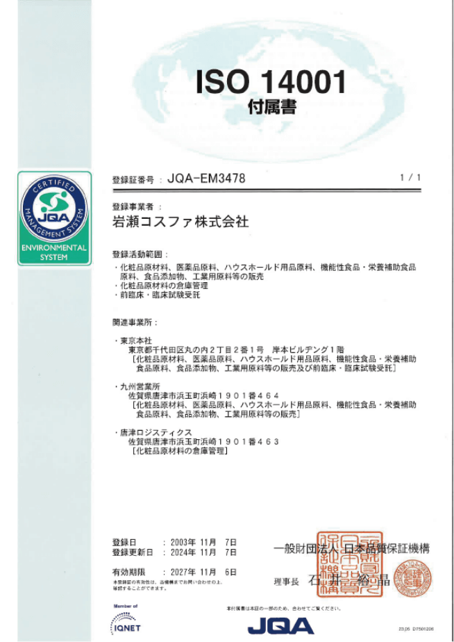 ISO 14001 付属書